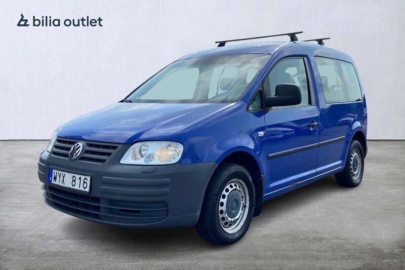 Mörkblå (mblå) Begagnad 2006 VW Caddy Minibuss | 24 875 kr (Marknadspris) - Bild 1/3