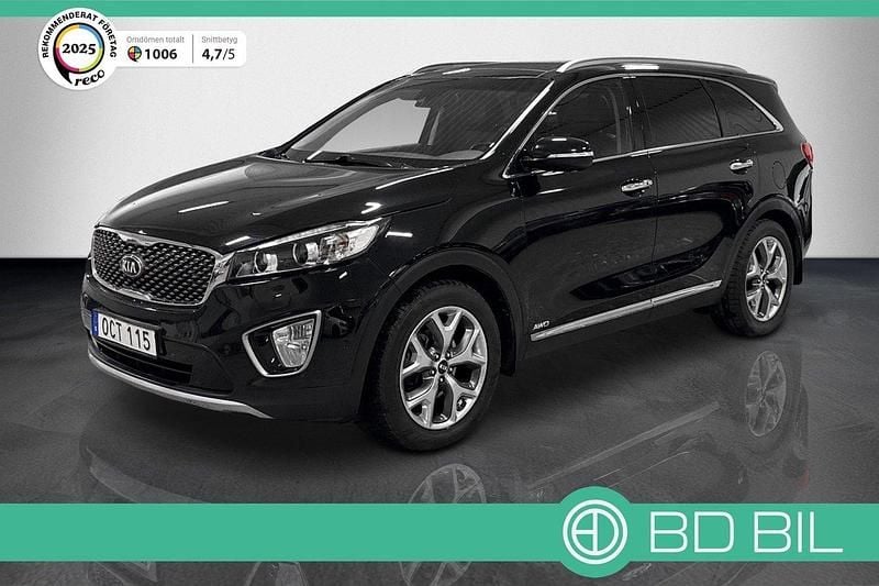 Svart Begagnad 2016 Kia Sorento SUV | 209 700 kr (Bra pris) - Bild 1/3