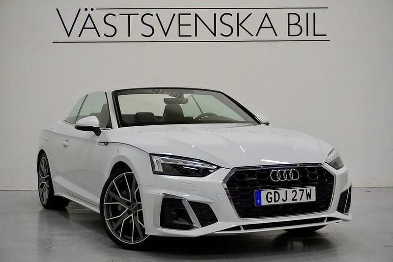 Vit Begagnad 2022 Audi A5 Cabriolet S-Line Cab | 499 000 kr - Bild 1/4