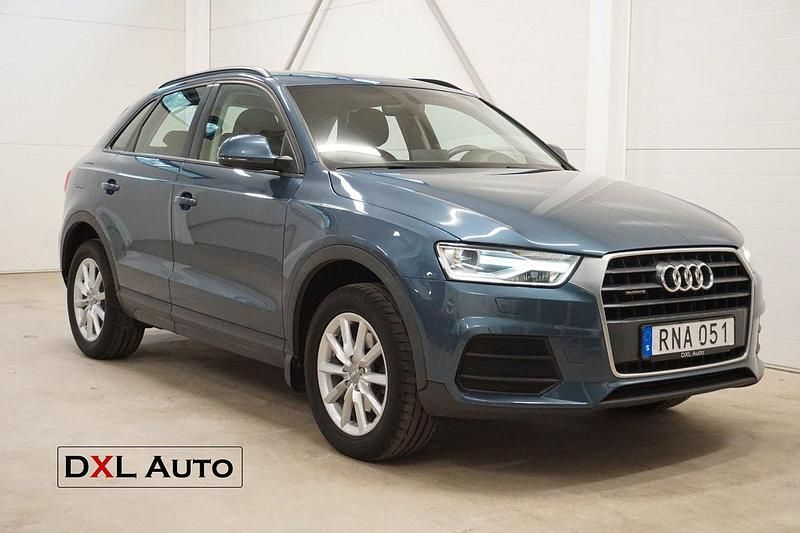 Blå Begagnad 2017 Audi Q3 SUV | 159 900 kr (Bra pris) - Bild 1/4