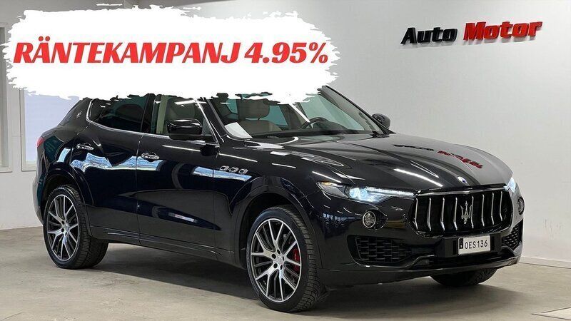Svart Begagnad 2016 Maserati Levante SUV | 389 900 kr - Bild 1/3
