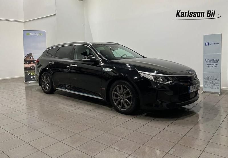 Svart Begagnad 2018 Kia Optima Sport Kombi | 149 900 kr (Marknadspris) - Bild 1/4