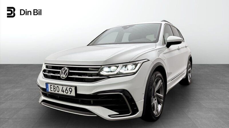 Vit Begagnad 2023 VW Tiguan R-line SUV | 404 900 kr (Lite dyr) - Bild 1/4