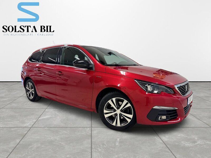 Röd Begagnad 2019 Peugeot 308 GT-line Kombi | 145 000 kr (Marknadspris) - Bild 1/4