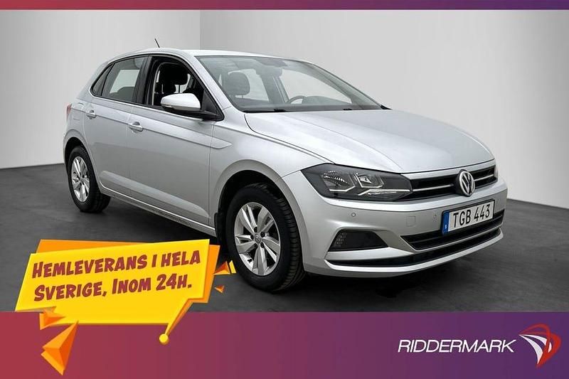 Silver Begagnad 2018 VW Polo Comfortline Halvkombi | 144 800 kr (Marknadspris) - Bild 1/3