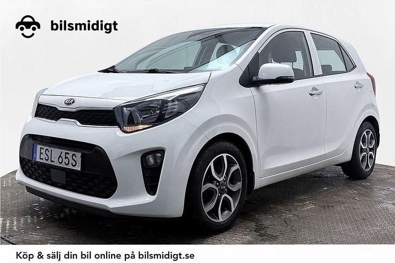 Vit Begagnad 2021 Kia Picanto Advance Halvkombi | 99 900 kr (Bra pris) - Bild 1/3
