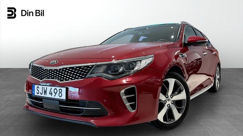 Röd Begagnad 2017 Kia Optima Sport Kombi | 139 900 kr - Bild 1/4
