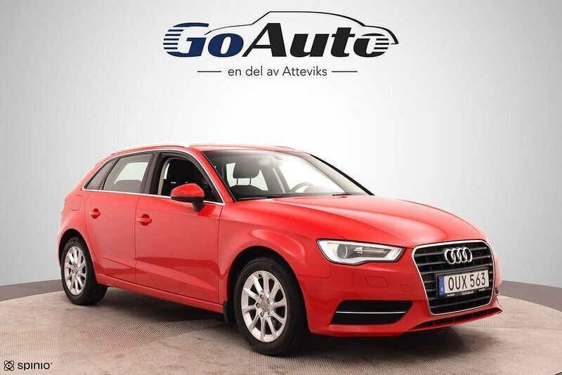 Röd Begagnad 2015 Audi A3 Sportback Halvkombi | 99 500 kr (Marknadspris) - Bild 1/4