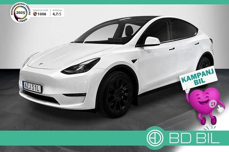 Vit Begagnad 2021 Tesla Model Y Long Range AWD SUV | 347 900 kr (Lite dyr) - Bild 1/2