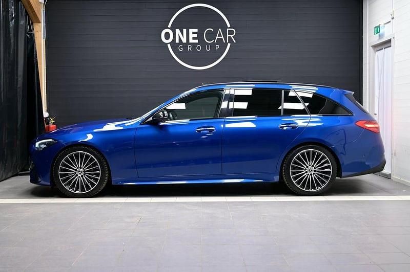 Begagnad Mercedes C220 AMG 200 HK (147 kW) 2021 Blå Kombi