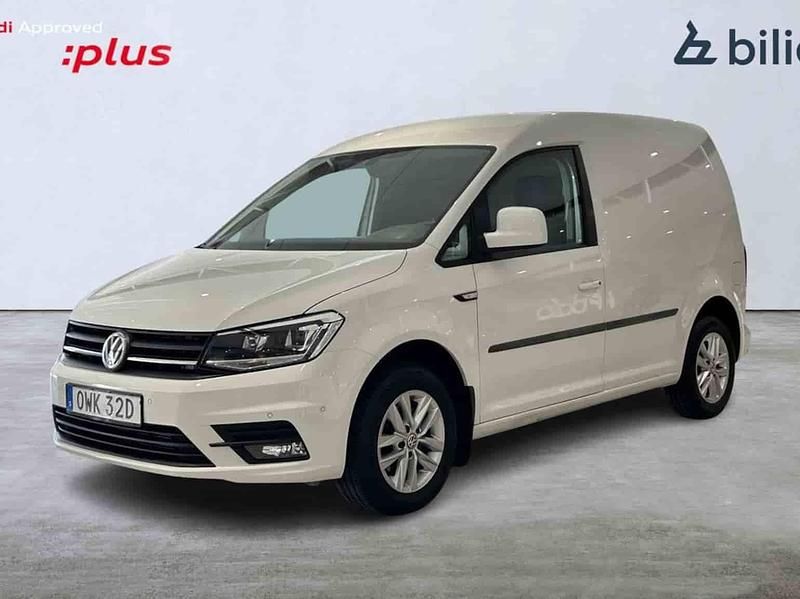 Vit Begagnad 2020 VW Caddy Minibuss | 188 900 kr (Marknadspris) - Bild 1/1