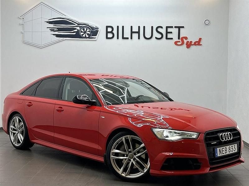 Röd Begagnad 2016 Audi A6 S-Line Sedan | 208 500 kr (Marknadspris) - Bild 1/4