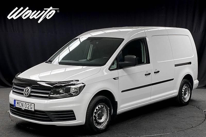 Vit Begagnad 2019 VW Caddy Maxi Minibuss | 194 800 kr (Marknadspris) - Bild 1/3