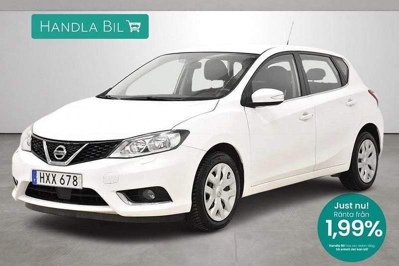 Vit Begagnad 2015 Nissan Pulsar SE Halvkombi | 99 900 kr (Marknadspris) - Bild 1/3