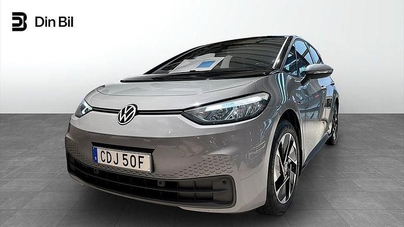 Moonstone grey black Begagnad 2022 VW ID.3 Pro Performance Halvkombi | 259 900 kr (Marknadspris) - Bild 1/4
