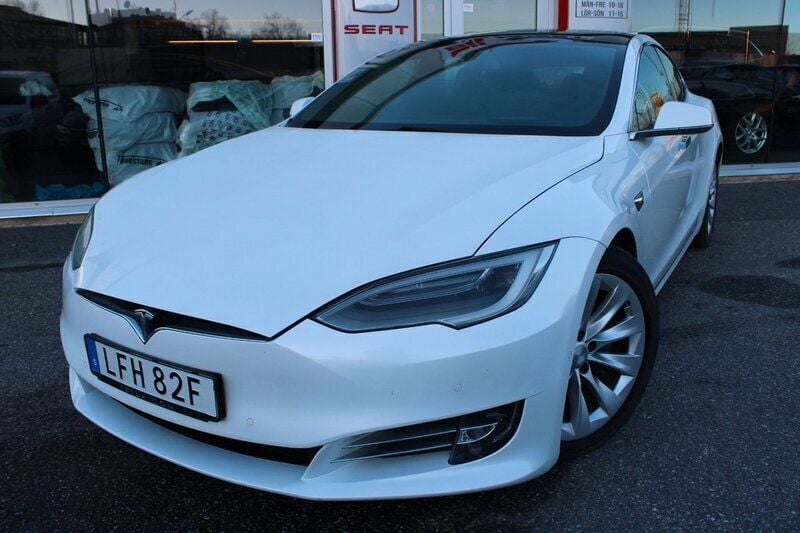 Vit Begagnad 2020 Tesla Model S Long Range Sedan | 349 900 kr (Superpris) - Bild 1/4