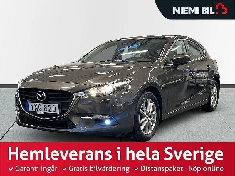 Brun Begagnad 2016 Mazda 3 Inclusive Halvkombi | 139 900 kr (Marknadspris) - Bild 1/3