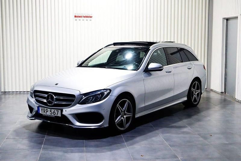 Silver Begagnad 2017 Mercedes C220 AMG line Kombi | 179 900 kr (Dyr) - Bild 1/4