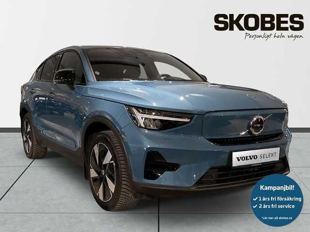 Blå Begagnad 2024 Volvo EC40 Core SUV | 429 000 kr (Lite dyr) - Bild 1/3