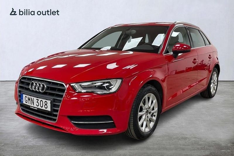 Röd Begagnad 2014 Audi A3 Sportback Attraction Halvkombi | 154 000 kr (Lite dyr) - Bild 1/4