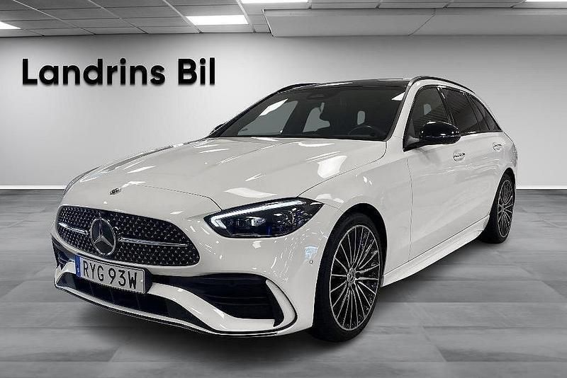 Vit Begagnad 2023 Mercedes C220 Premium Kombi | 489 000 kr (Dyr) - Bild 1/4