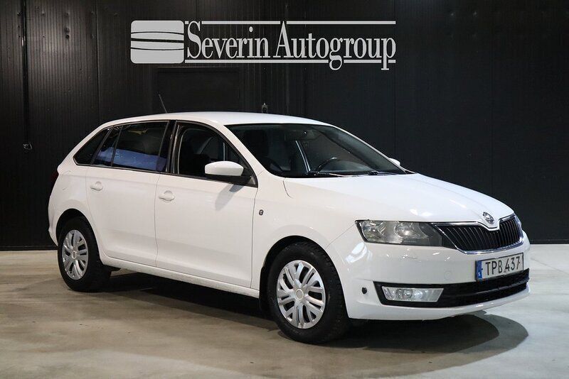 Vit Begagnad 2014 Skoda Rapid Halvkombi | 89 900 kr (Marknadspris) - Bild 1/4