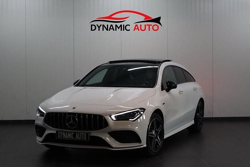 Vit Begagnad 2020 Mercedes CLA250e AMG Sedan | 289 900 kr (Marknadspris) - Bild 1/4