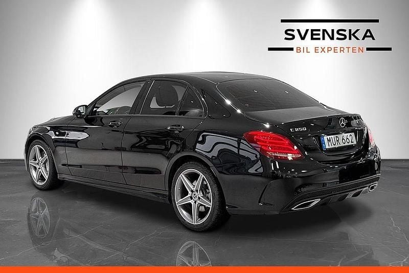 Begagnad Mercedes C250 AMG line 204 HK (150 kW) 2015 Svart Sedan