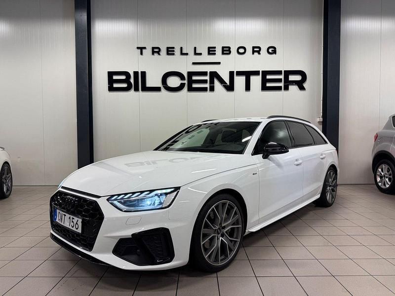 Vit Begagnad 2021 Audi A4 S-Line Kombi | 319 900 kr (Marknadspris) - Bild 1/4