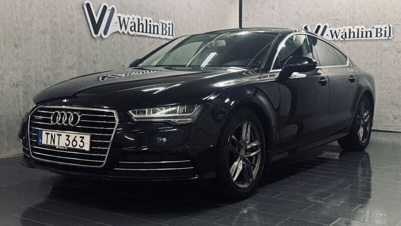 Svart Begagnad 2018 Audi A7 Sportback Comfort Halvkombi | 269 900 kr (Marknadspris) - Bild 1/4