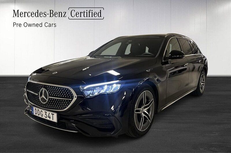Svart Begagnad 2023 Mercedes E220 AMG Kombi | 599 800 kr - Bild 1/4