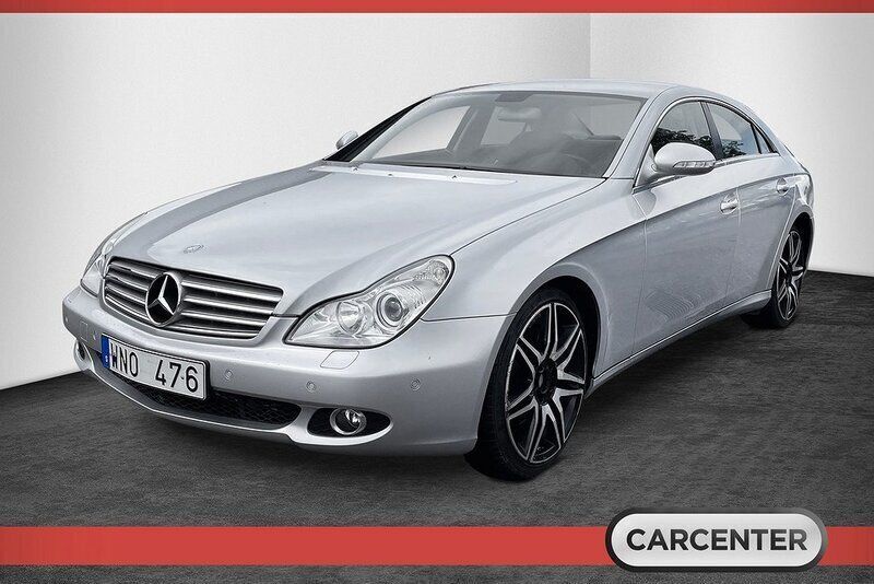 Silver Begagnad 2005 Mercedes CLS350 Sportkupé | 129 900 kr (Lite dyr) - Bild 1/4