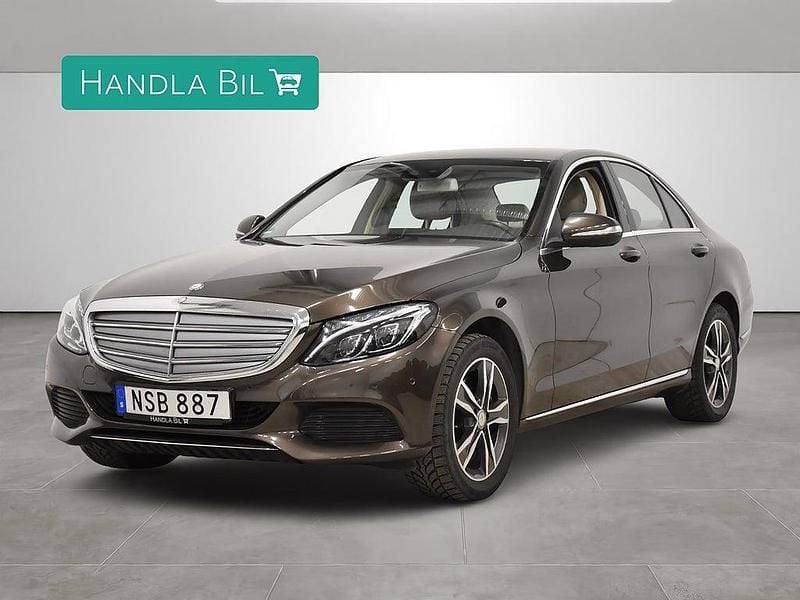 Mörkbrun Begagnad 2015 Mercedes C250 Exclusive Sedan | 209 900 kr (Superpris) - Bild 1/4