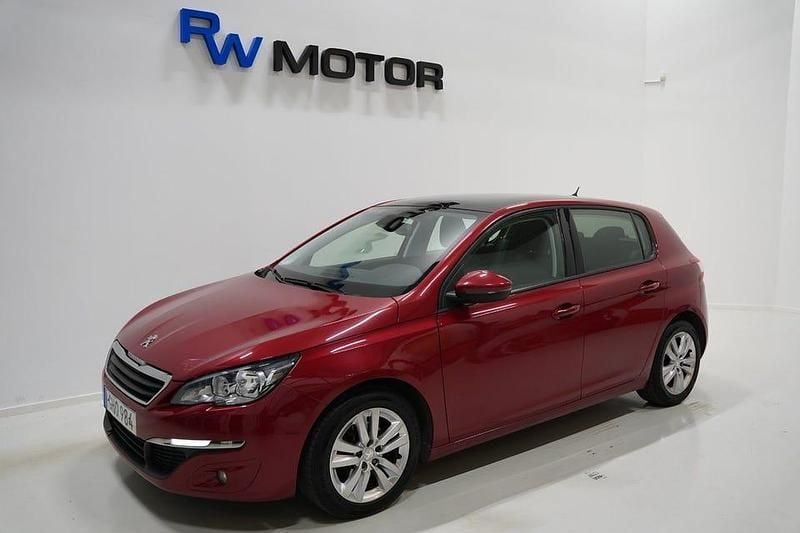 Mörkröd Begagnad 2013 Peugeot 308 Active Halvkombi | 69 800 kr (Bra pris) - Bild 1/4