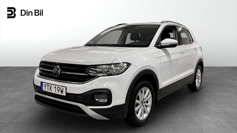 Vit Begagnad 2021 VW T-Cross SUV | 174 900 kr (Marknadspris) - Bild 1/4