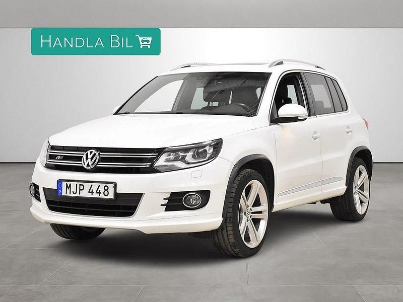 Vit Begagnad 2014 VW Tiguan R-line SUV | 169 900 kr (Lite dyr) - Bild 1/4
