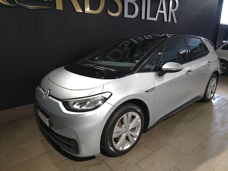 Begagnad VW ID.3 Pro Performance 150 kW (204 HK) 2020 Silver Halvkombi