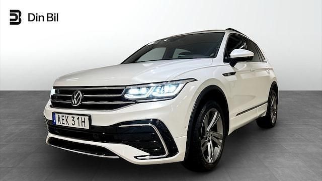 Vit Begagnad 2020 VW Tiguan R-line SUV | 359 900 kr (Dyr) - Bild 1/4