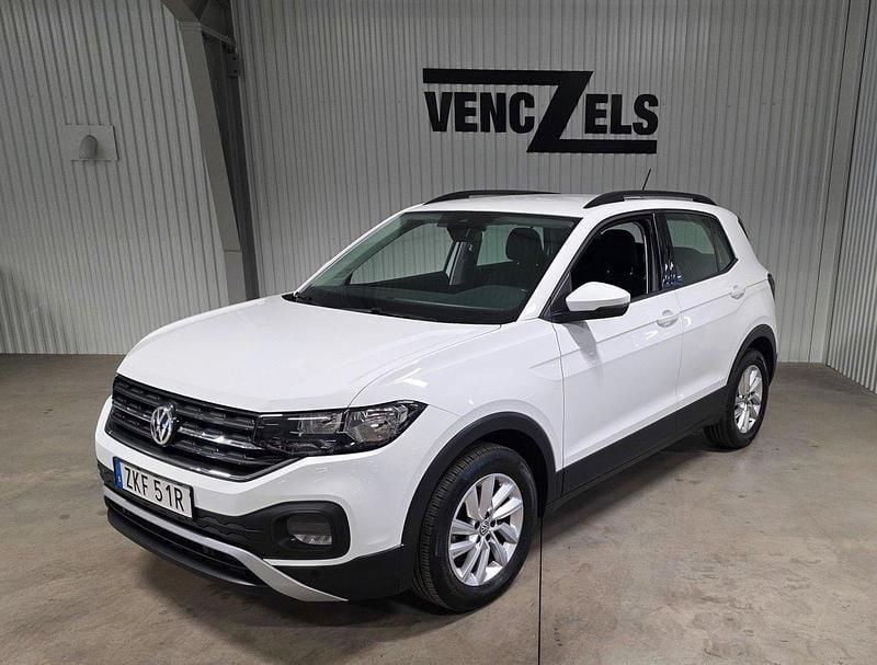 Vit Begagnad 2019 VW T-Cross SUV | 159 000 kr (Marknadspris) - Bild 1/4
