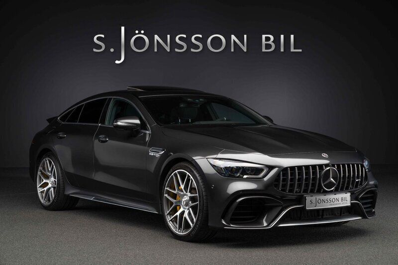 Grå Begagnad 2019 Mercedes AMG GT 63 AMG Sportkupé | 1 075 000 kr (Marknadspris) - Bild 1/4