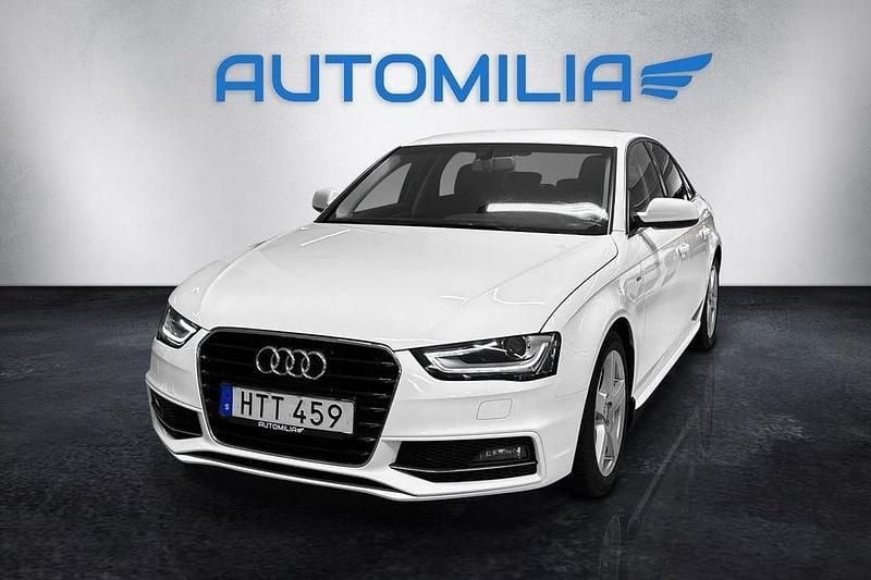 Vit Begagnad 2015 Audi A4 S-Line Sedan | 129 900 kr (Bra pris) - Bild 1/3
