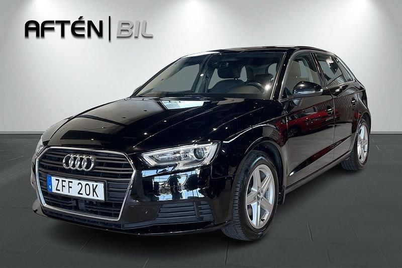 Svart Begagnad 2019 Audi A3 Sportback Proline Halvkombi | 184 000 kr (Marknadspris) - Bild 1/3