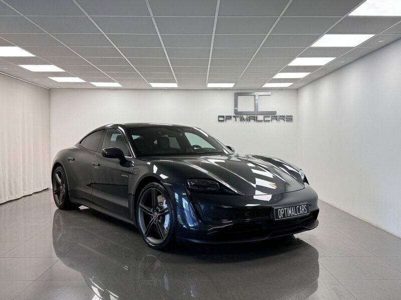 Mörkgrå (grå) Begagnad 2021 Porsche Taycan 4S Sedan | 989 900 kr - Bild 1/4
