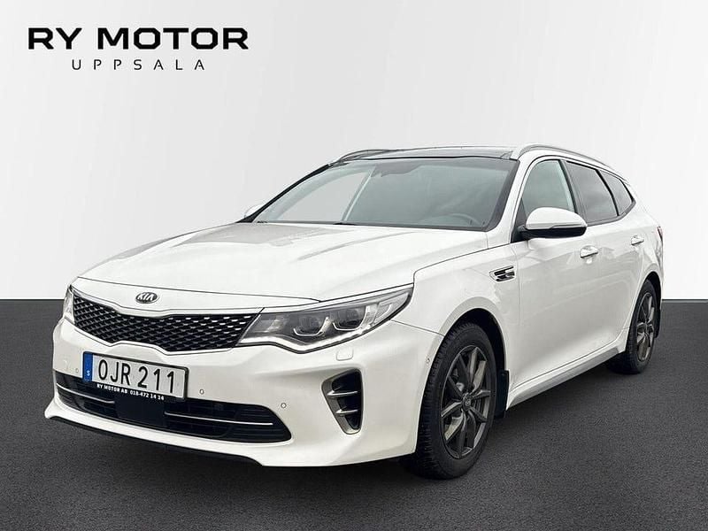 Vit Begagnad 2016 Kia Optima GT-Line Kombi | 149 500 kr (Bra pris) - Bild 1/4
