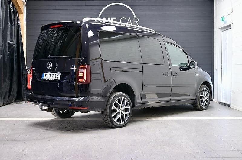 Begagnad VW Caddy Maxi Life Life 150 HK (110 kW) 2018 Svart Minibuss