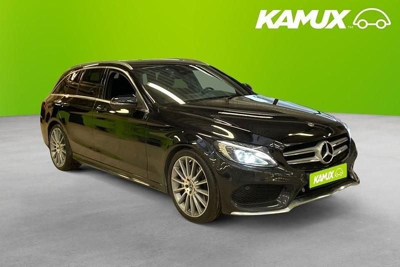 Svart Begagnad 2018 Mercedes C220 AMG Kombi | 209 800 kr (Bra pris) - Bild 1/3