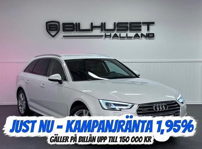 Begagnad Audi A4 Sport 190 HK (139 kW) 2018 Vit Kombi