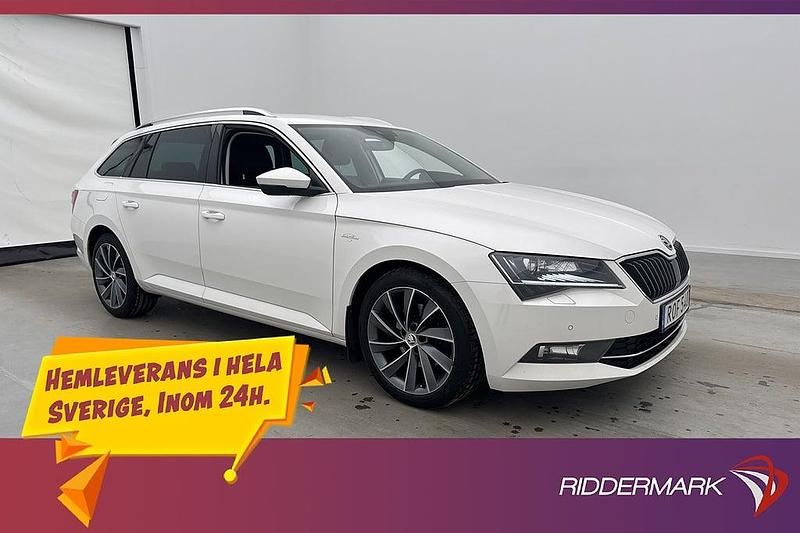 Vit Begagnad 2018 Skoda Superb LAURIN & KLEMENT Kombi | 244 800 kr (Marknadspris) - Bild 1/3