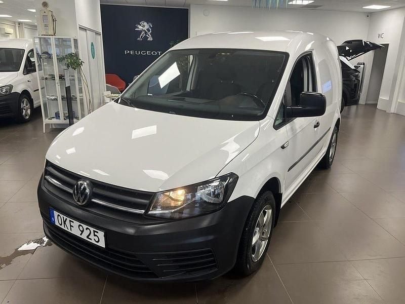 Vit Begagnad 2017 VW Caddy Minibuss | 82 000 kr (Bra pris) - Bild 1/4
