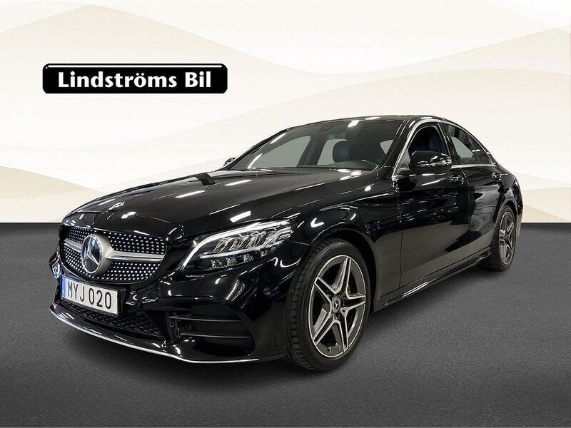 Svart Begagnad 2019 Mercedes C200 AMG line Sedan | 289 000 kr (Marknadspris) - Bild 1/3